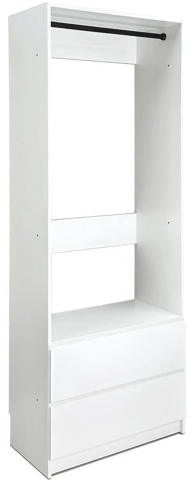 Main image of Prosper 32" White Wood Walk-in Closet with Two Drawers