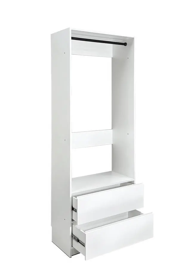 Alt view image 3 of 7 - Prosper 32" White Wood Walk-in Closet with Two Drawers