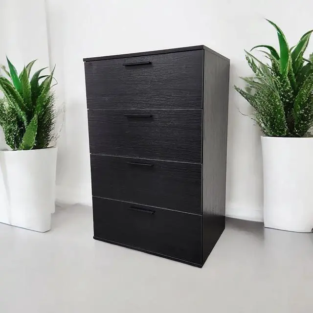 Alt view image 4 of 7 - Oliver Four-Drawer Jumbo Chest in Black