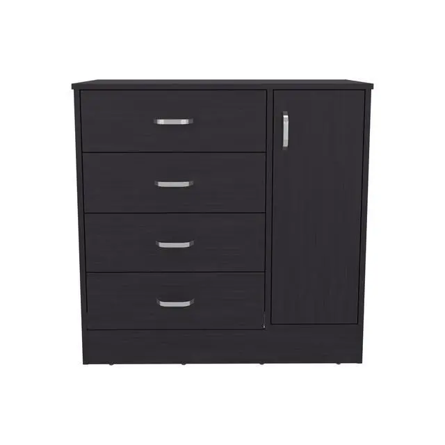 Alt view image 3 of 6 - Wenge Dresser with Drawers and Door, Set of 2