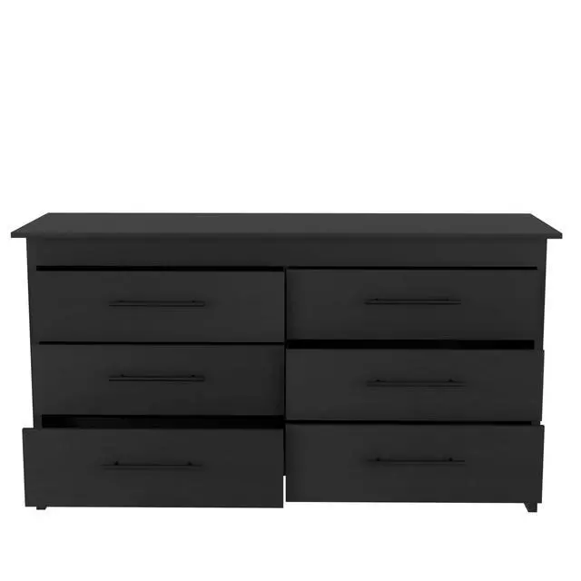 Alt view image 3 of 4 - Wenge 6-drawer Dressers, Set of 2