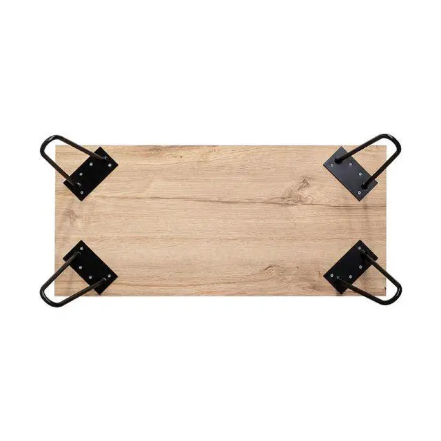 Alt view image 6 of 7 - Light Oak 3-Drawer Dressers with Metal Legs, Set of 2