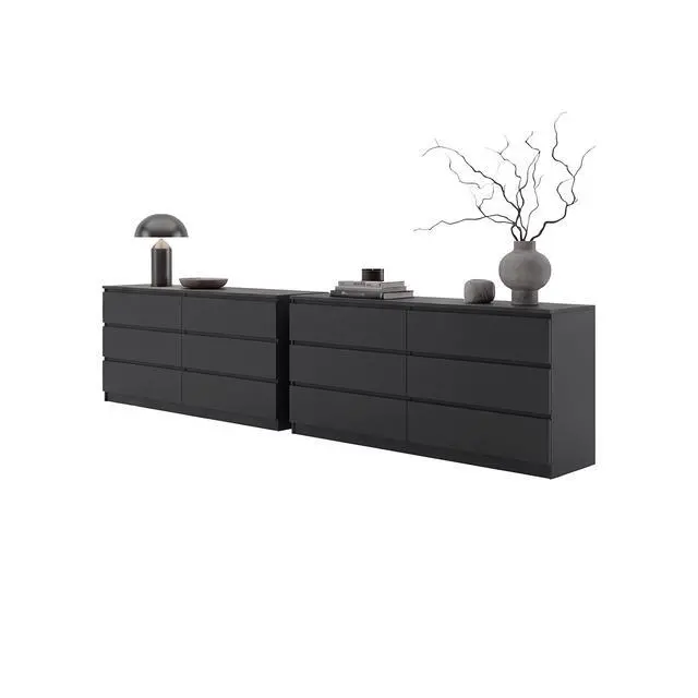 Alt view image 3 of 7 - Wenge 6-Drawer Dresser