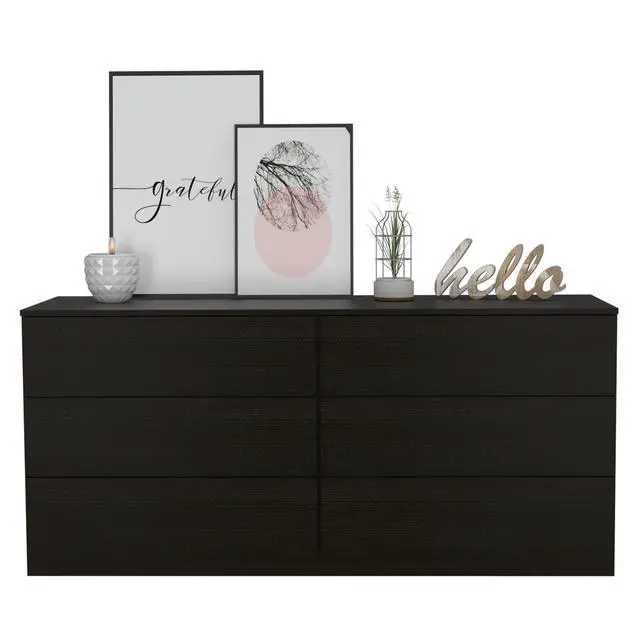 Alt view image 5 of 7 - Wenge 6-Drawer Dresser