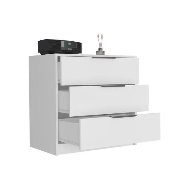 Alt view image 7 of 7 - Kaia 3 Drawers Dresser, Superior Top -White