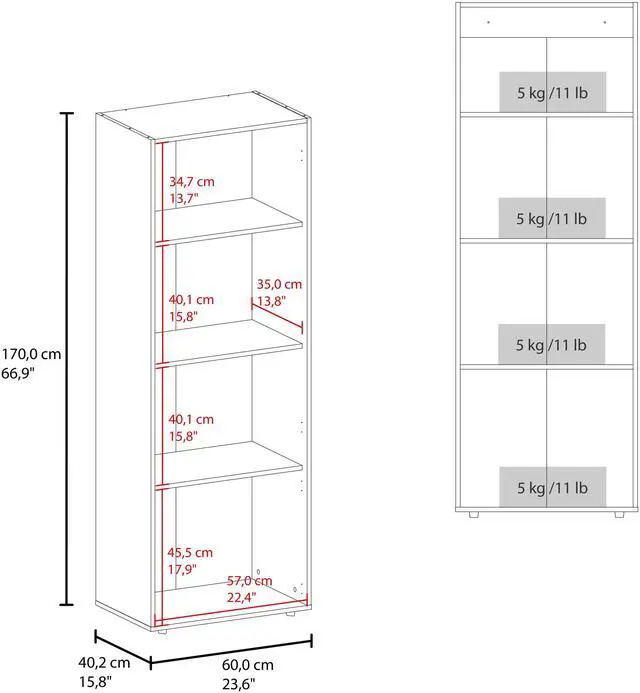 Alt view image 3 of 7 - Home 3 Door Closet System with Hanging Rod for clothes and interior Shelves, Manufactured Wood Freestanding Bedroom Storage, Utility Room or Laundry Room Furniture, White
