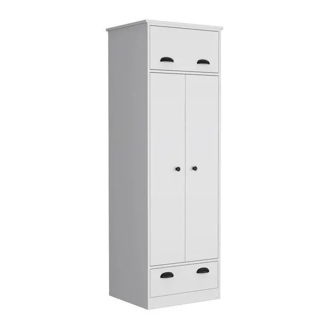 Alt view image 5 of 7 - Falkland Armoire with 1 Drawer and 1 Hinged Drawer with Handles