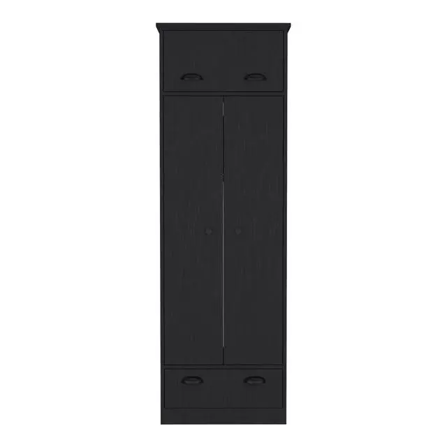 Alt view image 2 of 7 - Falkland Armoire with 1 Drawer and 1 Hinged Drawer with Handles