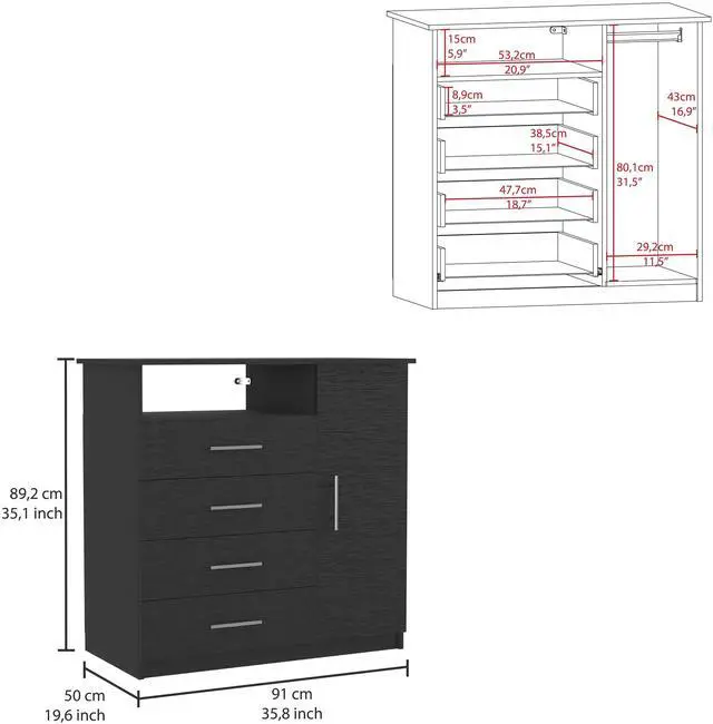 Alt view image 6 of 6 - Dresser Beaufort, Bedroom, Black