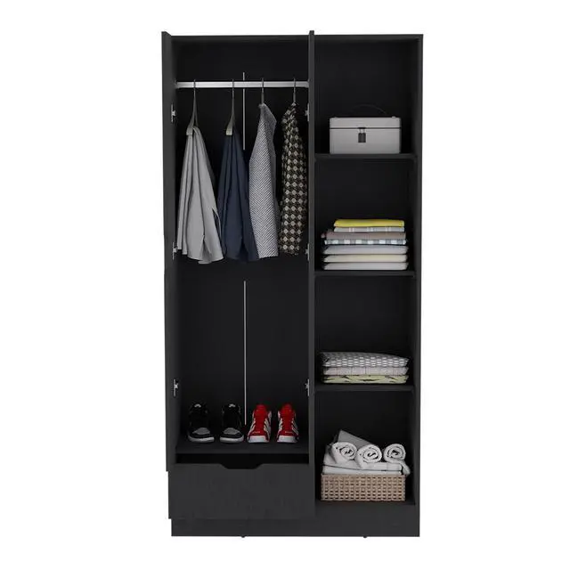 Alt view image 3 of 7 - Armoire Dover, Bedroom, Black
