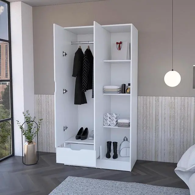 Alt view image 2 of 7 - Armoire Dover, Bedroom, White