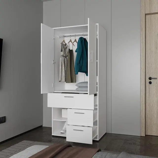 Alt view image 2 of 7 - Upland Armoire, Badroom, White