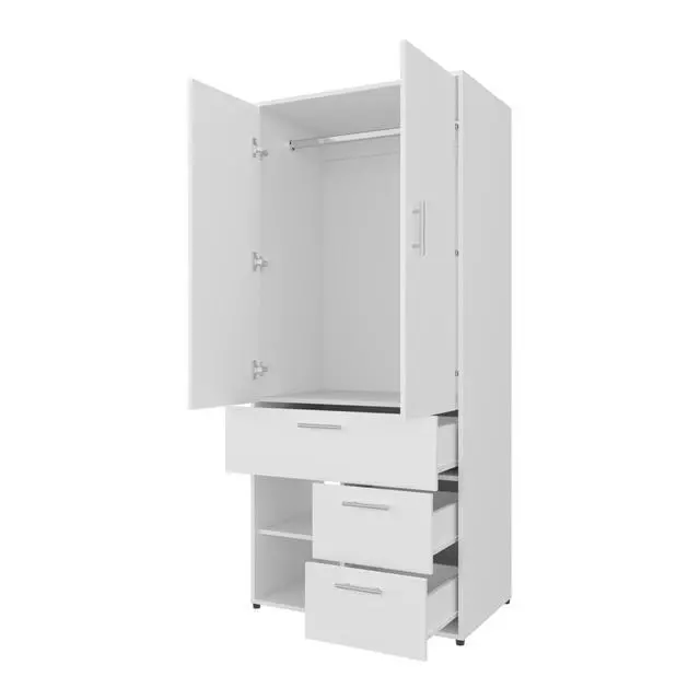 Alt view image 6 of 7 - Upland Armoire, Badroom, White