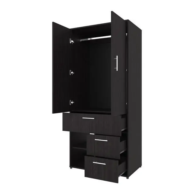 Alt view image 3 of 7 - Upland Armoire, Badroom, Black