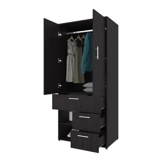 Alt view image 6 of 7 - Upland Armoire, Badroom, Black