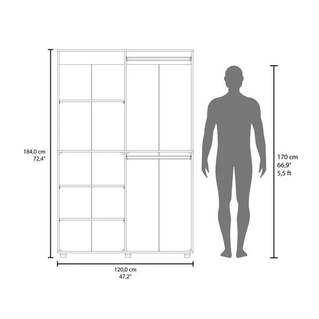 Alt view image 3 of 7 - Tunica Armoire, Bedroom, Milan/ White