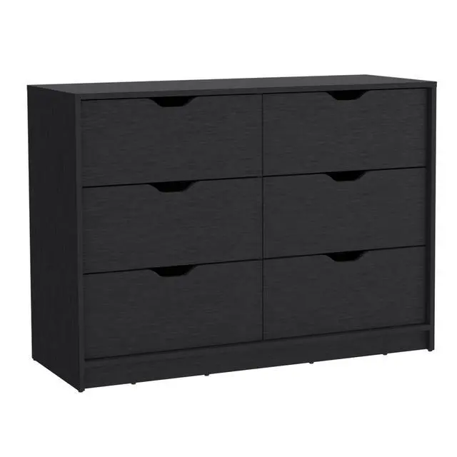 Alt view image 4 of 7 - Dresser 30"H, Drawer Dresser with 2 Lower Cabinets, Drawer Chest, Black