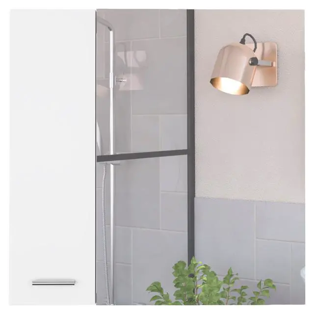 Alt view image 2 of 6 - Kenya Medicine Cabinet, Mirror, Double Door, Four Interior Shelves