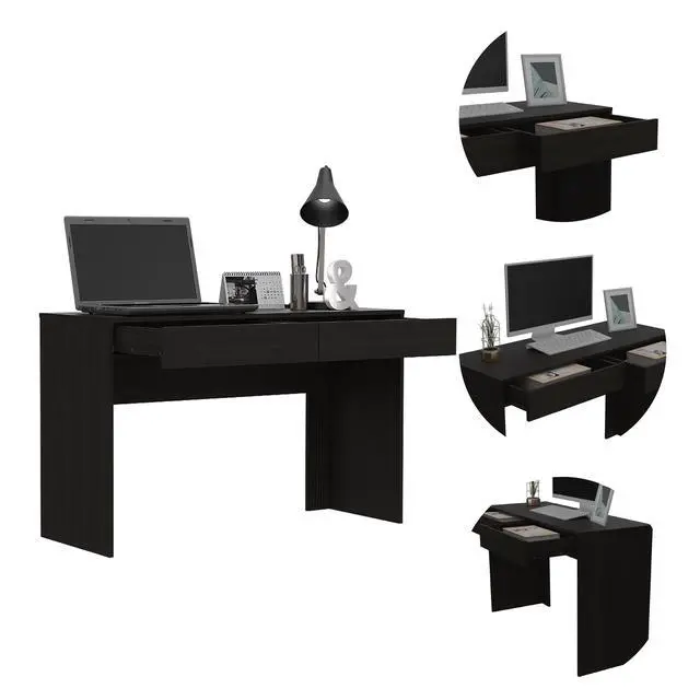 Alt view image 5 of 6 - Tampa Writing Computer Desk ,Two Drawers