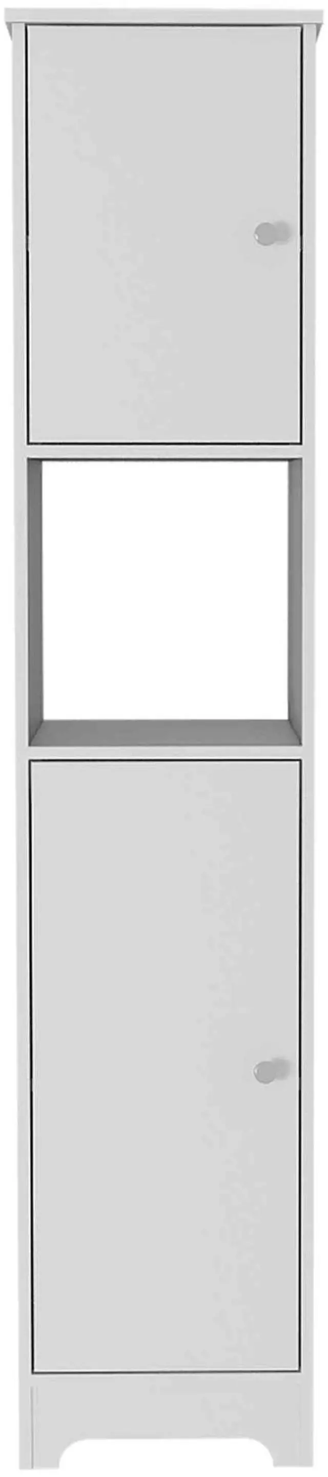 Alt view image 2 of 7 - Charlotte Linen Cabinet, 2 Single Door Cabinet, Division, One Shelf