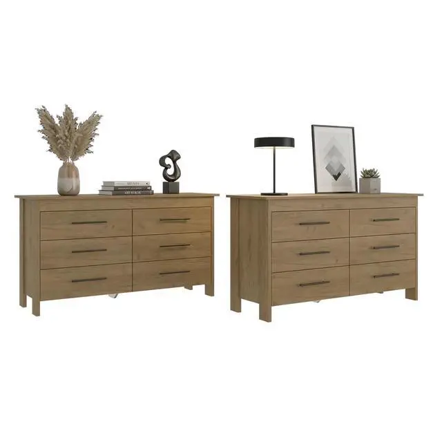 Alt view image 2 of 5 - Anson Set of 2 Dressers Modern Bedroom Storage Furniture