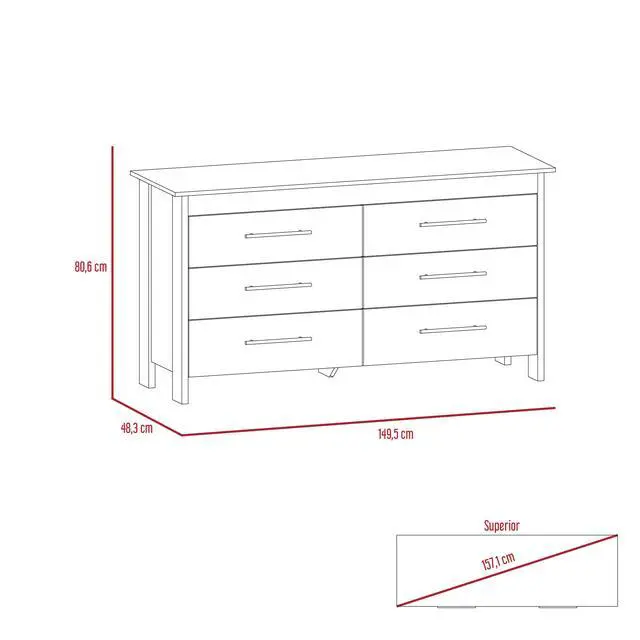 Alt view image 4 of 5 - Anson Set of 2 Dressers Modern Bedroom Storage Furniture