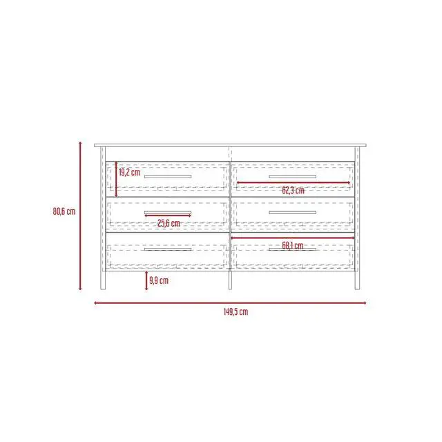 Alt view image 5 of 5 - Anson Set of 2 Dressers Modern Bedroom Storage Furniture