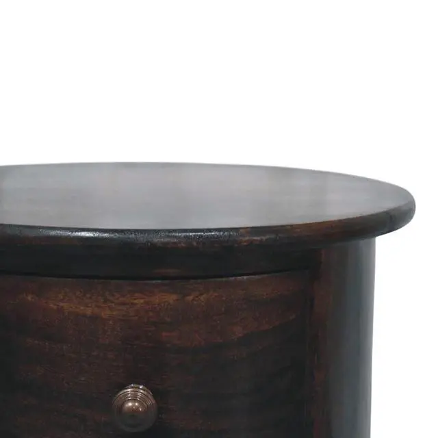 Alt view image 2 of 7 - California Walnut Drum 3 Drawer Chest