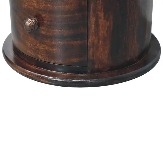 Alt view image 7 of 7 - California Walnut Drum 3 Drawer Chest