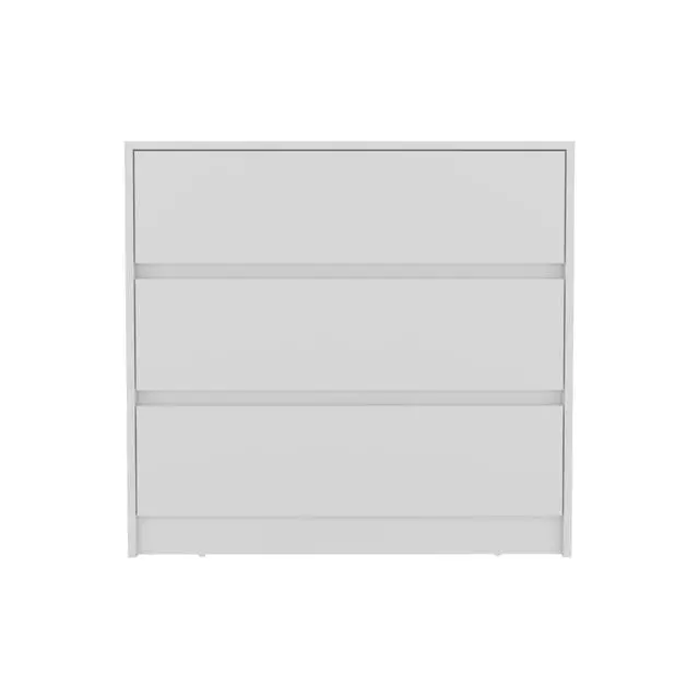 Alt view image 2 of 7 - Austin Three Drawer Dresser, Pull Out Mechanism-White