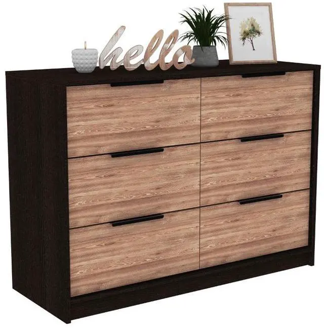 Alt view image 5 of 6 - Kaia 4 Drawers Dresser, Superior Top -Black / Pine