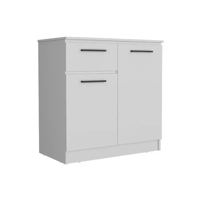 Alt view image 6 of 7 - Idaho Dresser with 2-Door Cabinets and Drawer -White