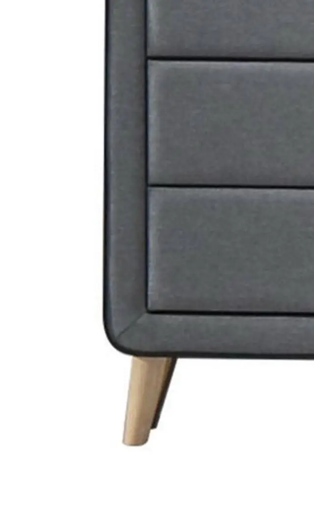 Alt view image 3 of 5 - Valda Light Gray Fabric Chest
