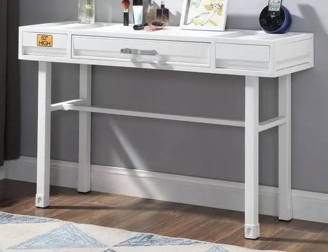 Alt view image 3 of 5 - Cargo White Finish Vanity Desk