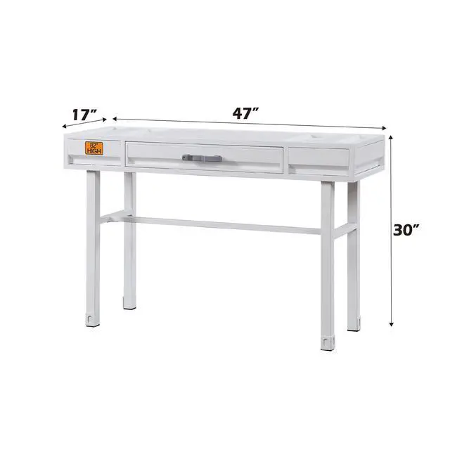 Alt view image 2 of 5 - Cargo White Finish Vanity Desk