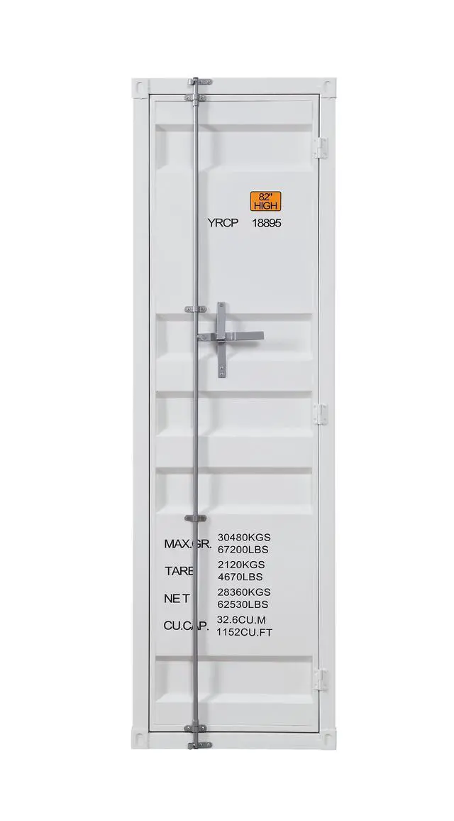 Alt view image 3 of 5 - Cargo White Finish Wardrobe
