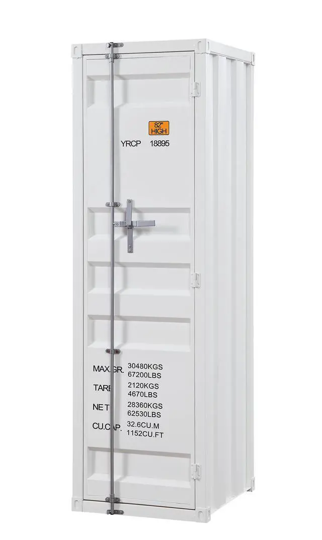 Alt view image 5 of 5 - Cargo White Finish Wardrobe