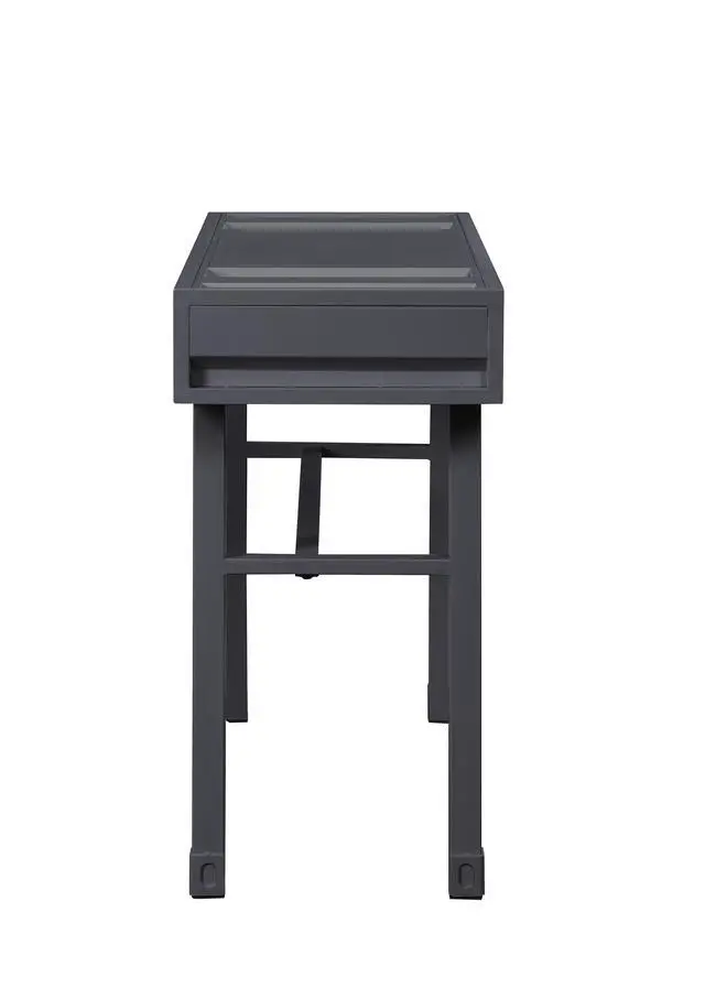 Alt view image 2 of 5 - Cargo Gunmetal Finish Vanity Desk