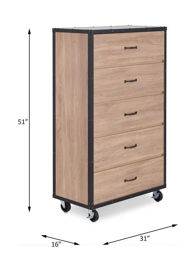 Alt view image 2 of 7 - Bemis Weathered Light Oak Finish Chest