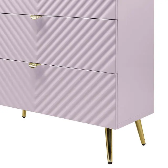 Alt view image 7 of 7 - Gaines Pink High Gloss Finish Chest