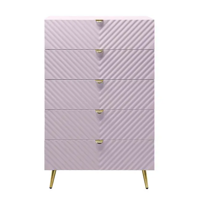 Alt view image 5 of 7 - Gaines Pink High Gloss Finish Chest