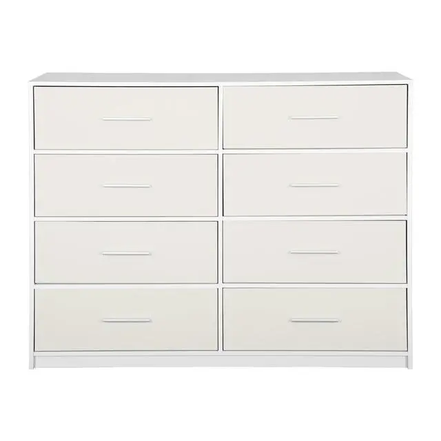 Alt view image 6 of 7 - 8-Drawer Dresser with Large Fabric Drawers, White