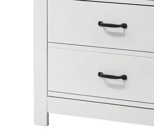 Alt view image 4 of 5 - Cosmo 31"W White 5-Drawer Chest