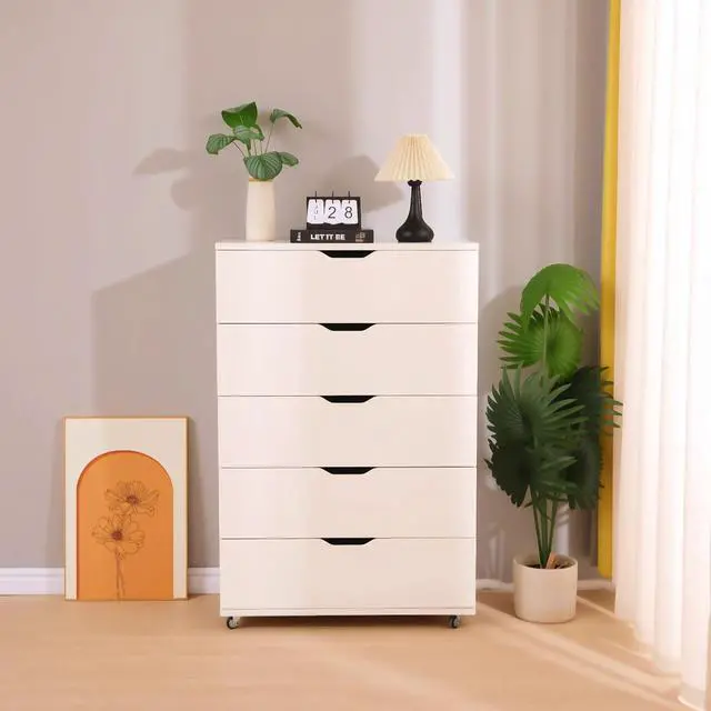 Main image of Rolling 5 Drawer Dresser
