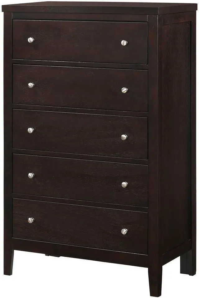 Alt view image 3 of 7 - Payton Warm Brown 5-Drawer Chest