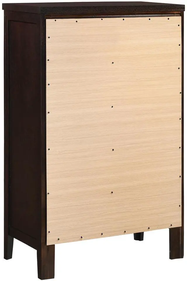 Alt view image 7 of 7 - Payton Warm Brown 5-Drawer Chest