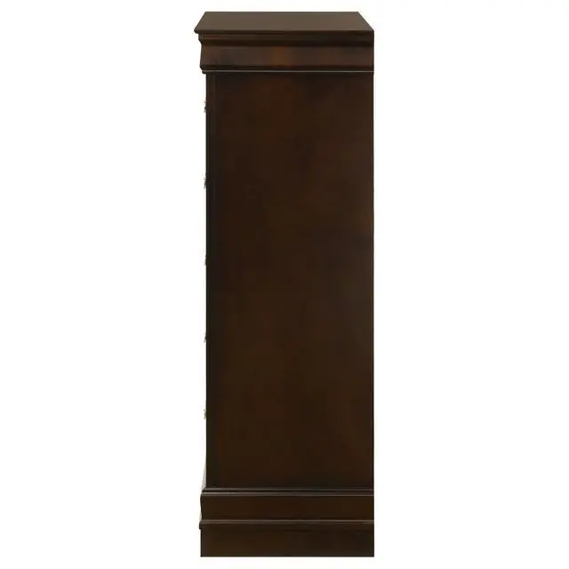 Alt view image 6 of 7 - Janson Cappuccino 5-Drawer Bedroom Chest