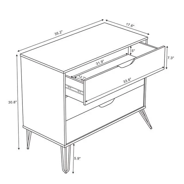 Alt view image 2 of 7 - Dresser in White