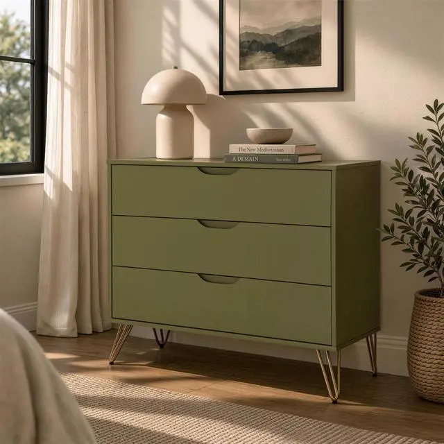 Alt view image 6 of 7 - Dresser in Olive Green