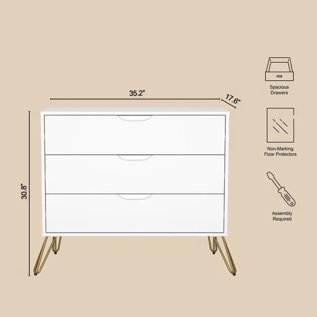 Alt view image 4 of 7 - Dresser in White